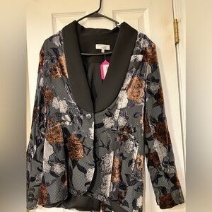 Floral Jacquard Bella Blazer